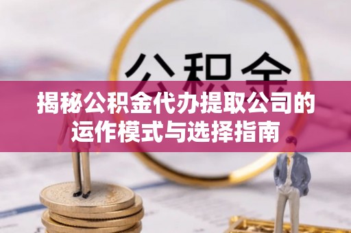 宁都揭秘公积金代办提取公司的运作模式与选择指南