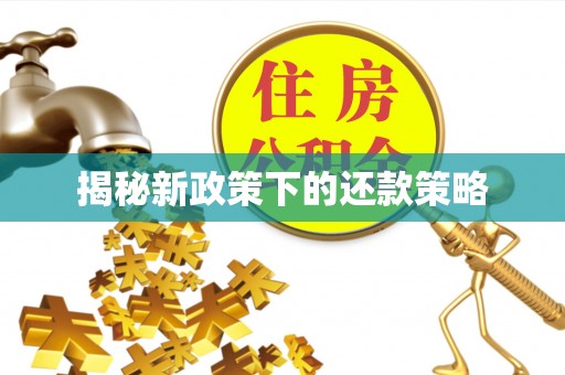 宁都揭秘新政策下的还款策略