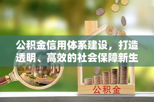宁都公积金信用体系建设，打造透明、高效的社会保障新生态