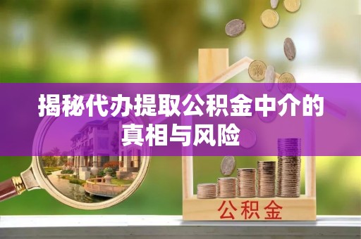 宁都揭秘代办提取公积金中介的真相与风险