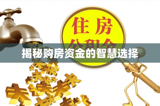 宁都揭秘购房资金的智慧选择