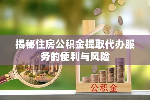 宁都揭秘住房公积金提取代办服务的便利与风险