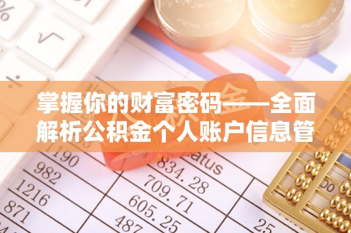 宁都掌握你的财富密码——全面解析公积金个人账户信息管理与优化