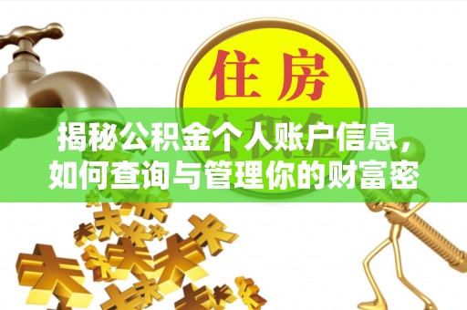宁都揭秘公积金个人账户信息，如何查询与管理你的财富密码